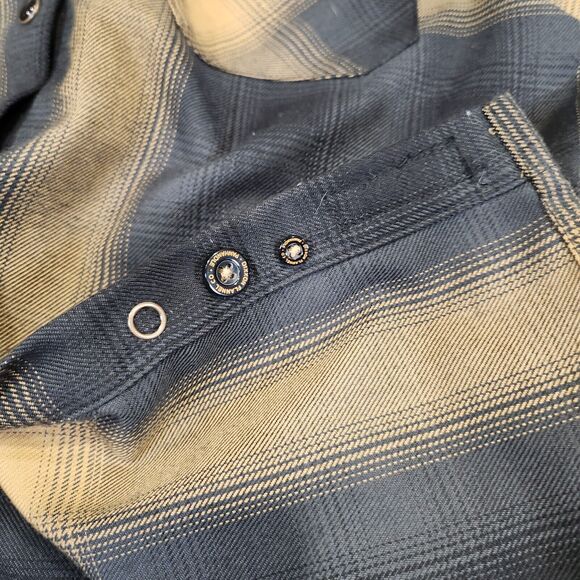 Dixxon Flannel Co Mens M Medium The Panhandle Plaid Pearl Snap Button Down Shirt - Picture 10 of 13